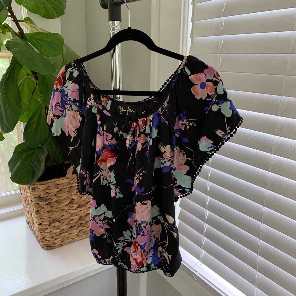Yumi Kim Floral Silk Blouse
